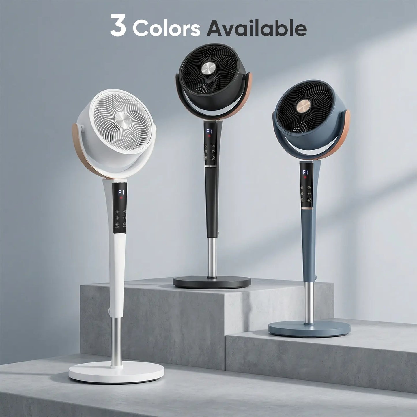 Ultra Quiet DC Floor Fan, 20dB Air Circulator for Bedroom & Home