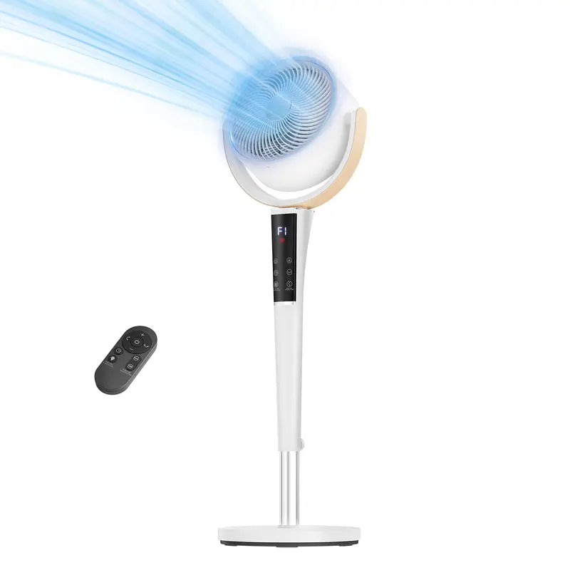 Ultra Quiet DC Floor Fan, 20dB Air Circulator for Bedroom & Home